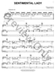 Sentimental Lady piano sheet music cover